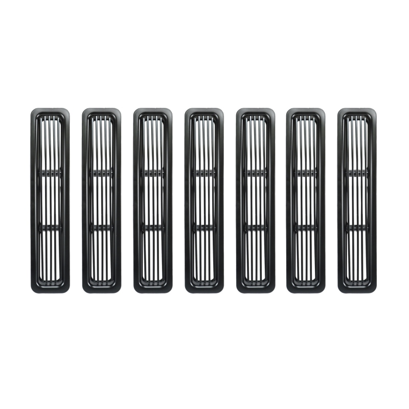 Jeep Wrangler Grille Inserts - Rugged Ridge - Billet - Black - `97-`06